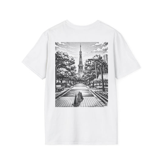The NAMI Tokyo Tower T-Shirt Black White - White / S - T-Shirt