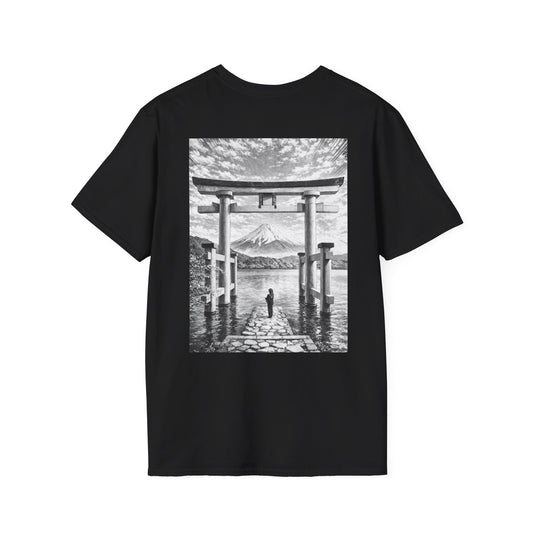 The NAMI Torii Hakone T-Shirt Black White - Black / S - T-Shirt