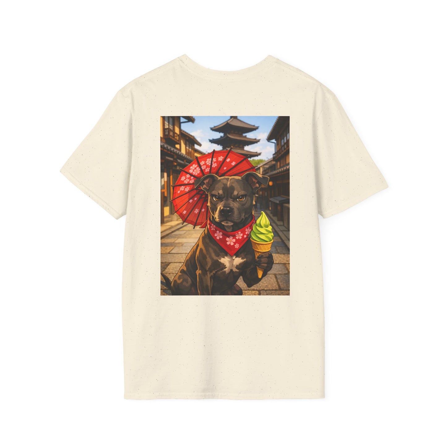 The NAMI Dog Ice Cream Gion T-Shirt Full Colour - Natural / S - T-Shirt