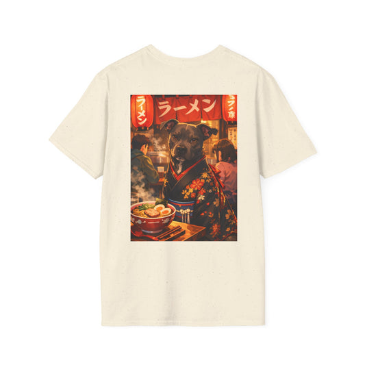 The NAMI Dog Ramen Kimono T-Shirt Full Colour - Natural / S - T-Shirt