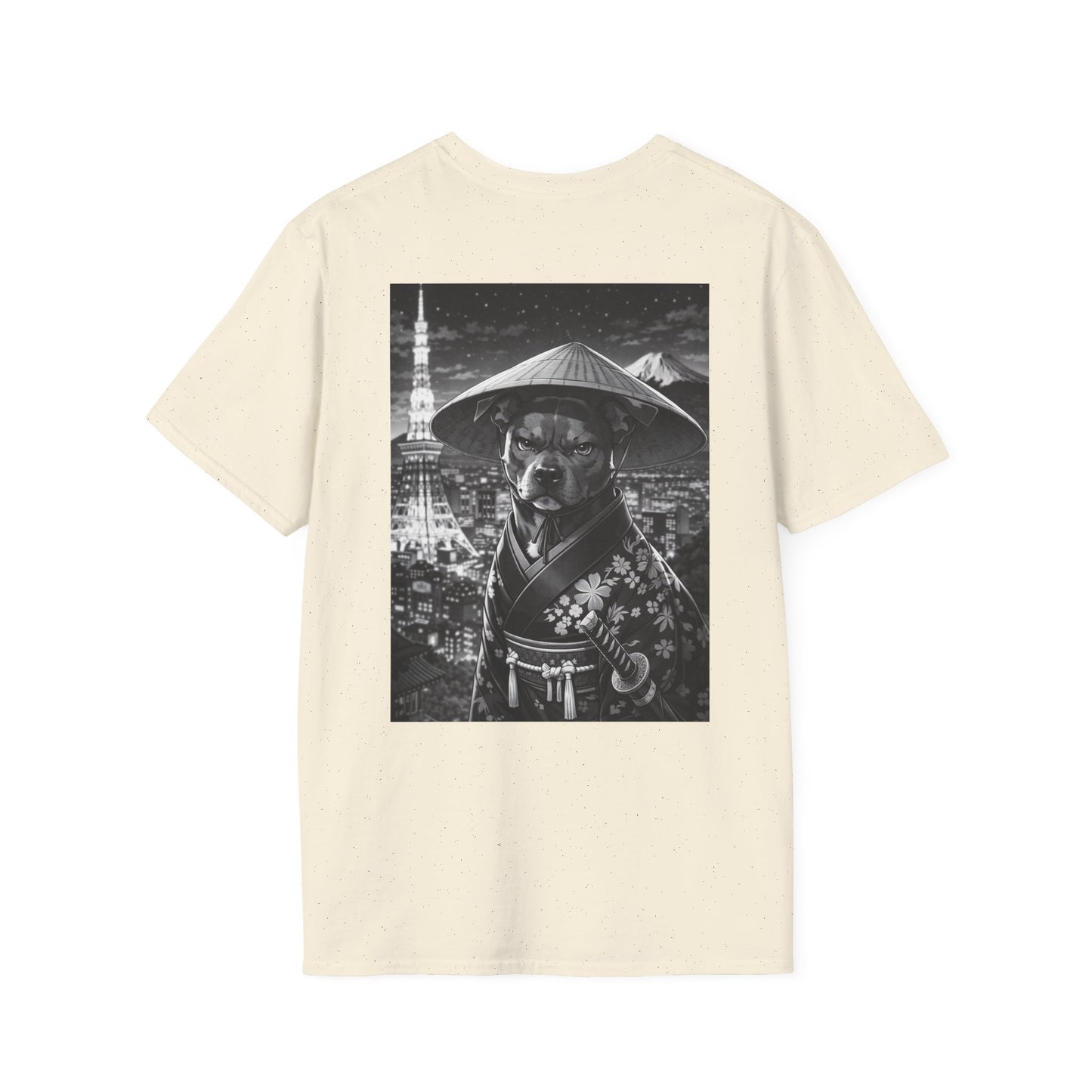NAMI Dog Samurai T-Shirt (Black & White) - Natural / S - T-Shirt