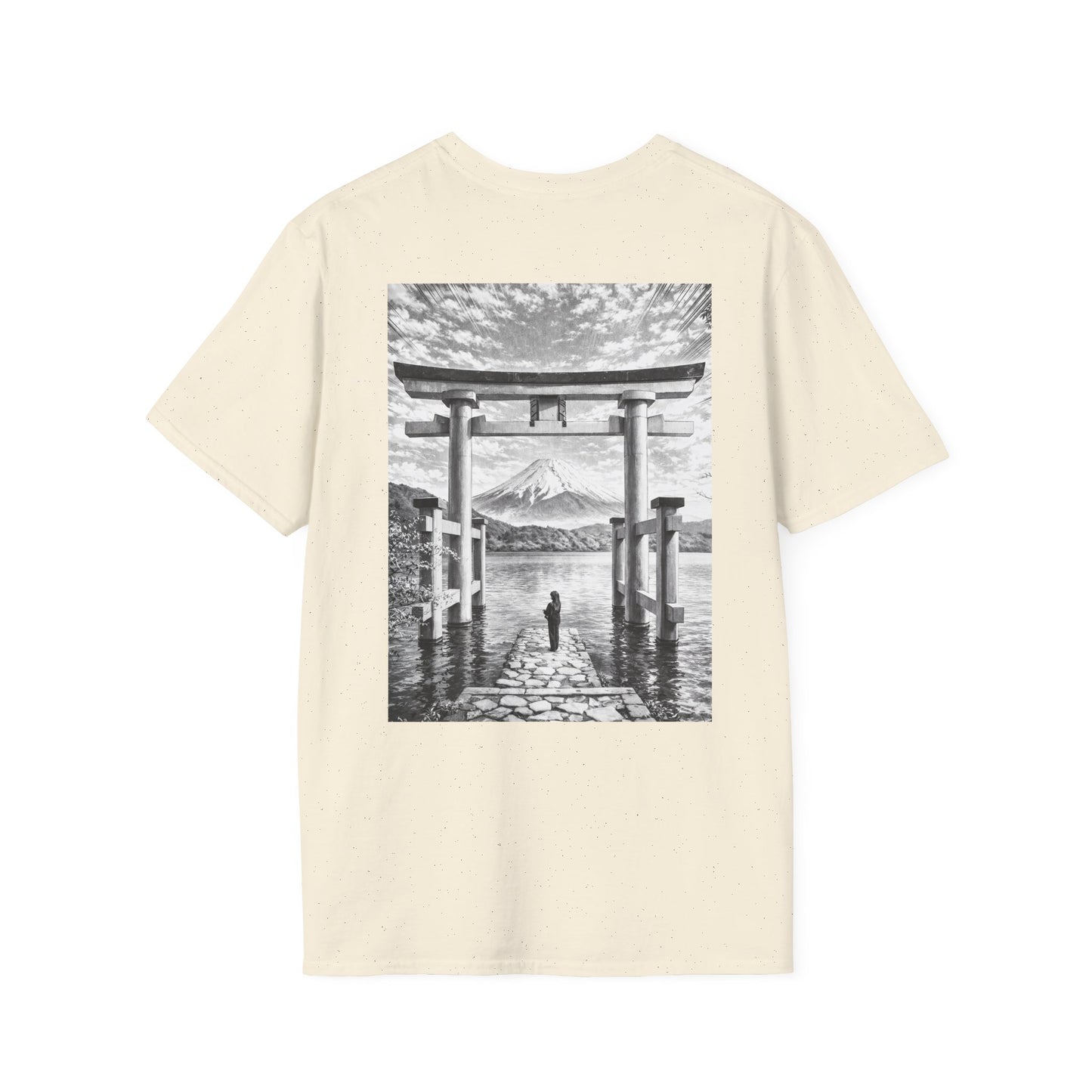 The NAMI Torii Hakone T-Shirt Black White - Natural / S - T-Shirt
