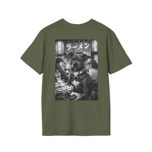 The NAMI Dog Ramen T-Shirt Black White - Military Green / S - T-Shirt