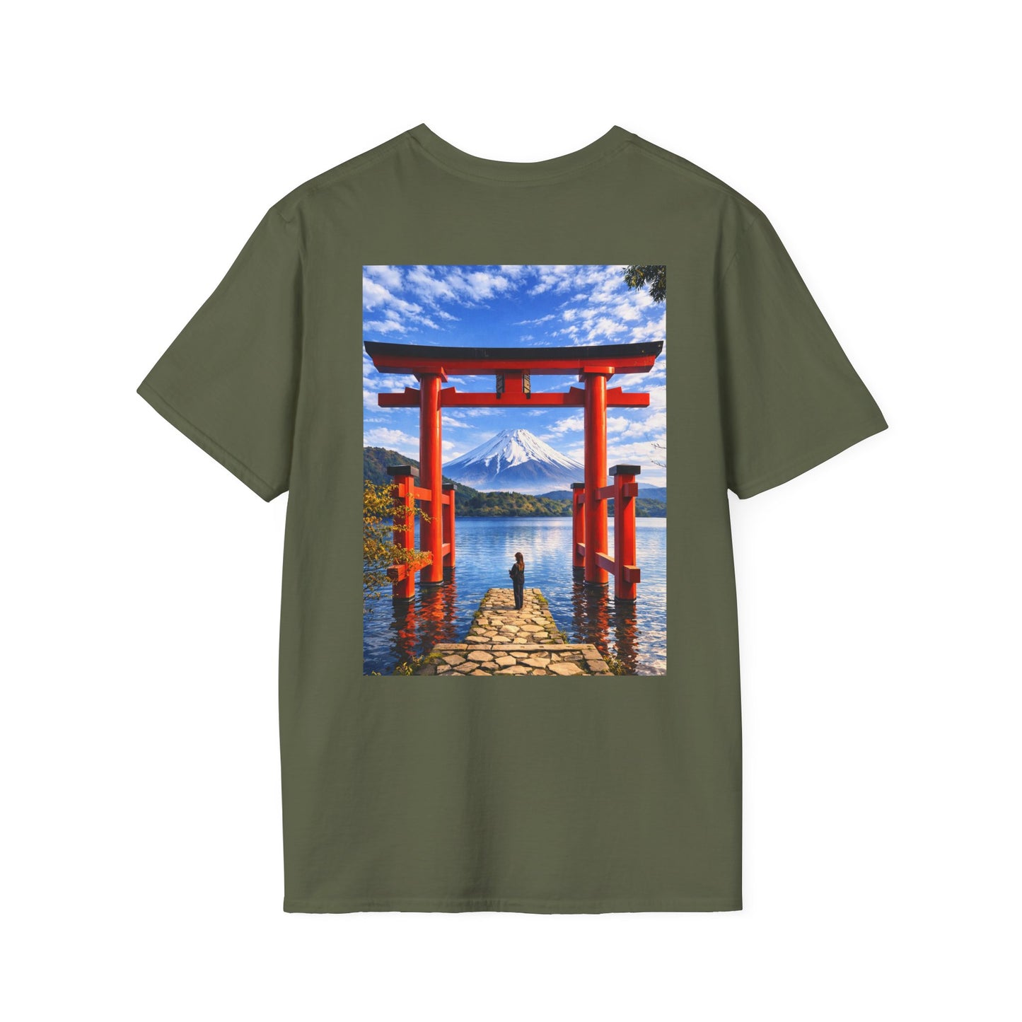 The NAMI Torii Hakone T-Shirt Full Colour - Military Green / S - T-Shirt
