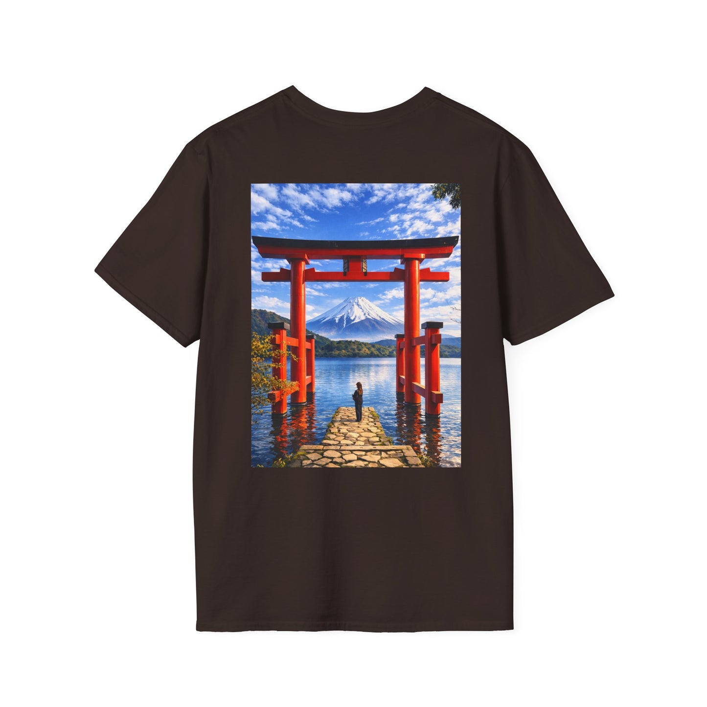 The NAMI Torii Hakone T-Shirt Full Colour - Dark Chocolate / S - T-Shirt