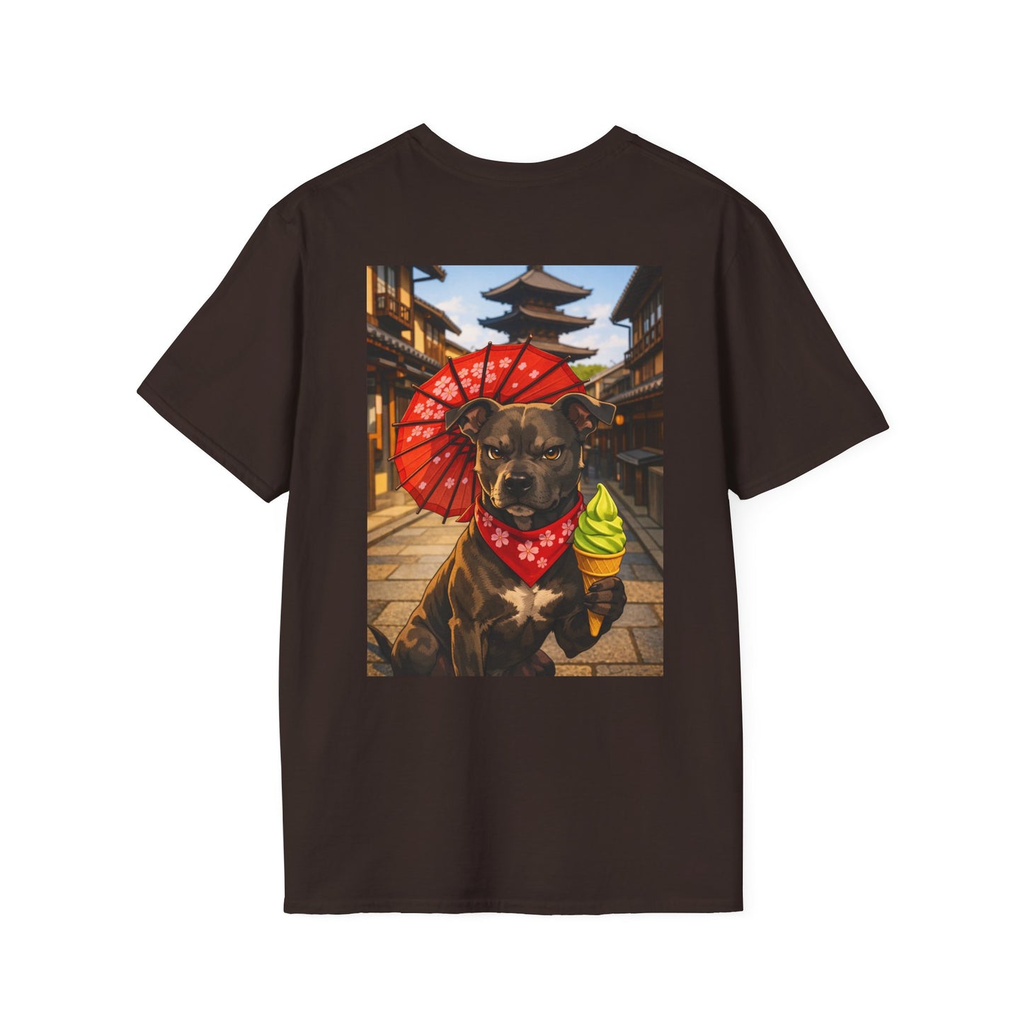 The NAMI Dog Ice Cream Gion T-Shirt Full Colour - Dark Chocolate / S - T-Shirt