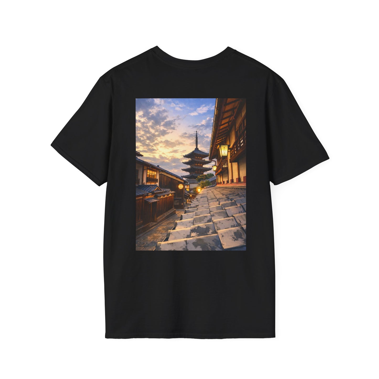 The NAMI Kyoto Day Streetscape T-Shirt Full Colour - Black / S - T-Shirt