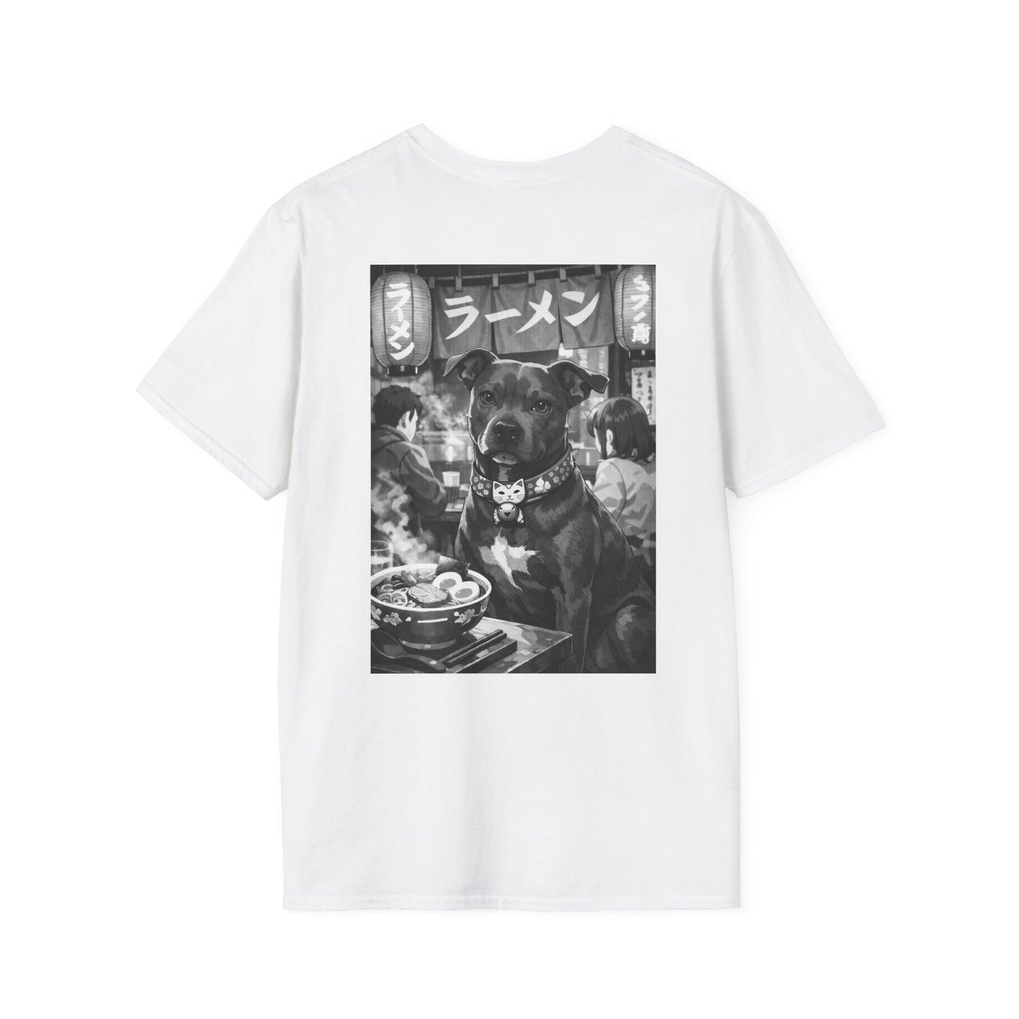 The NAMI Dog Ramen T-Shirt Black White - White / S - T-Shirt