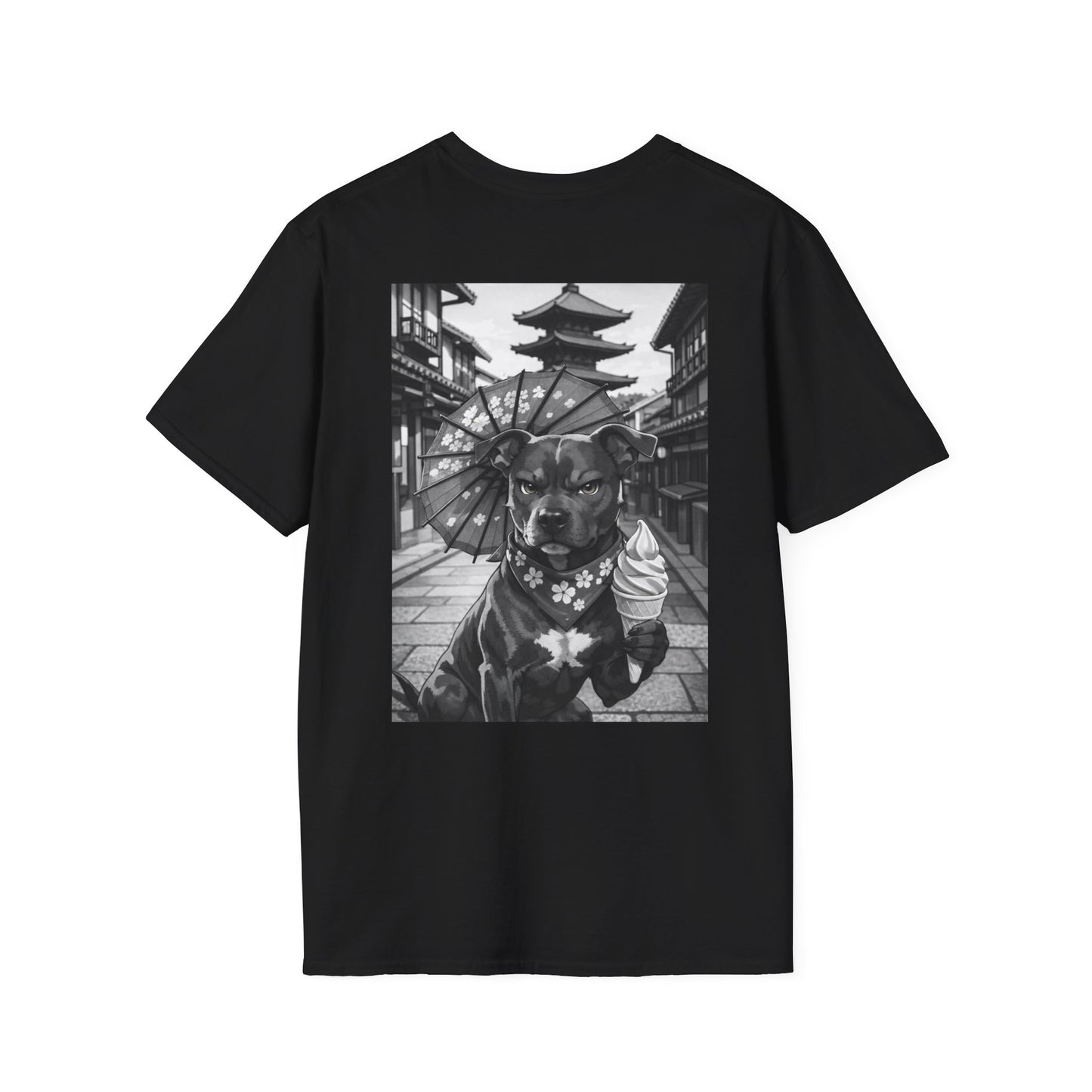 The NAMI Dog Ice Cream Gion T-Shirt Black White - Black / S - T-Shirt