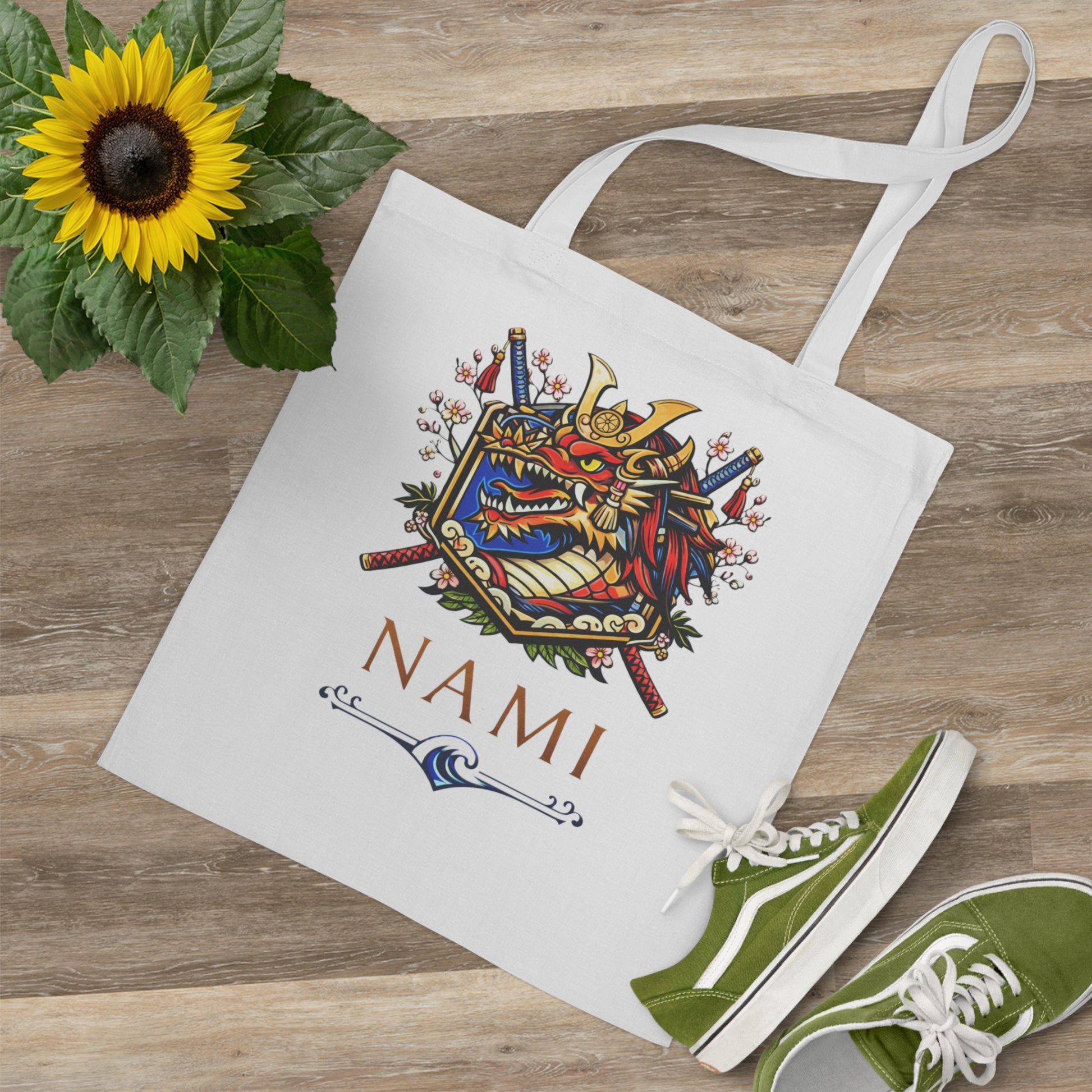 The NAMI Dragon Tote Bag - Snowwhite / One size - Bags
